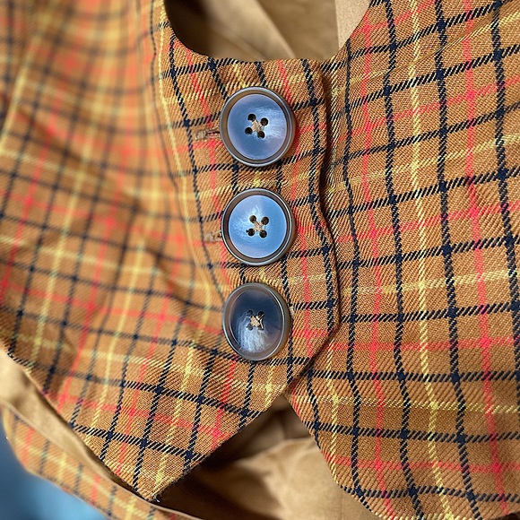 🤎 Modcloth Plaid Vest 🤎 Academia Vibes 🤎 Size M 🤎 - Picture 2 of 3